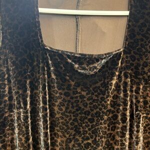 Velvet Leopard Dress